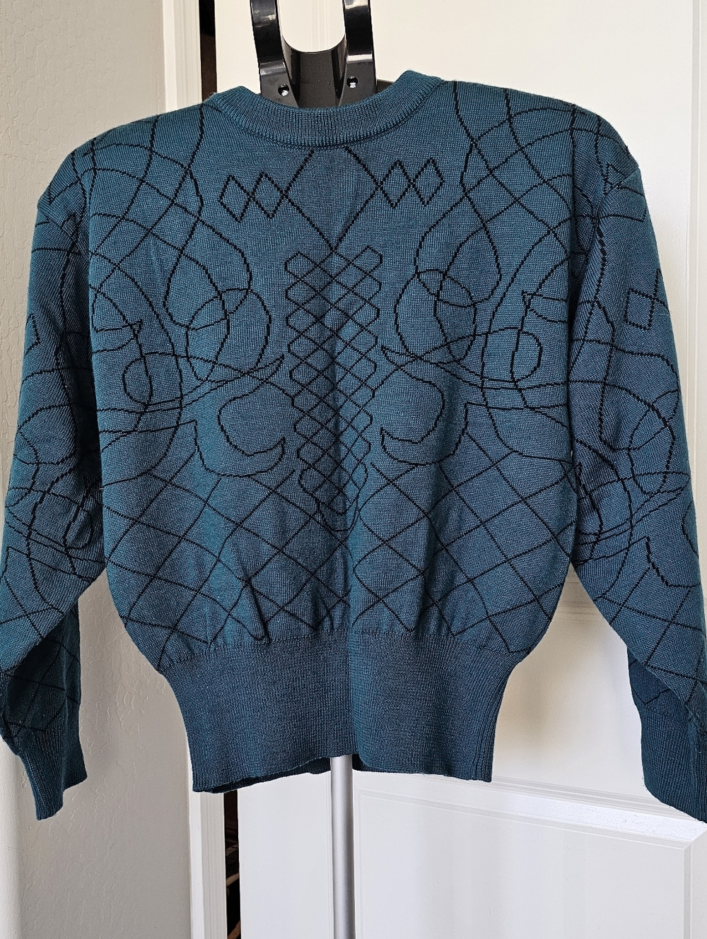 Obermeyer Vintage 90s Wool Blend Ski Sweater Womens S Rare Alpine Gorpcore Knit - Picture 1 of 7